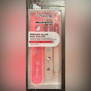 Hello Kitty Glass Nail File Duo in Pink and Cream NEW